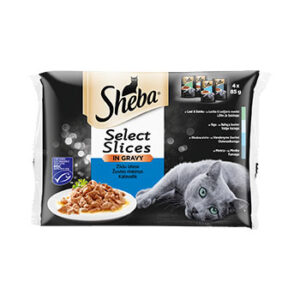 Barība kaķiem Sheba zivju izlase 340g