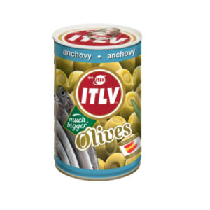 Olīvas zaļās pildītas ar anšovu pastu 314ml
