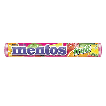 661BA7478251C22525E0A21F9345C6E5BE7B39211D4BEA9A5A044E5FA9C5EAC6 Konfekte košļājamā Mentos Fruit 38g