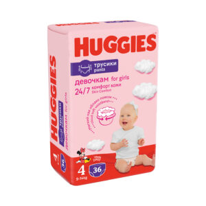 Autiņbikksītes Huggies Pants D JP S4 biksīt.Girl 9-14kg 36gb