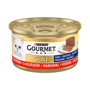 Barība kaķiem Gourmet Gold pastete liellopu 85g
