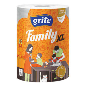 Papīra dvielis Grite Family XXL 2slāņi 1rullis
