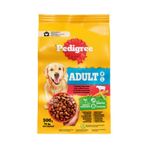 Barība suņiem Pedigree Adult ar lielopu un dārzeņiem 500g