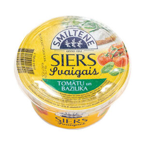 Siers svaigais ar tomātu un baziliku 200g