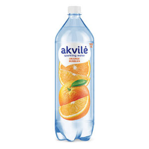 Ūdens Akvile ar apelsīnu aromātu viegli gāz. 1.5l