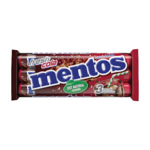 Konfektes košļājamas Mentos Cola 3pack 114g