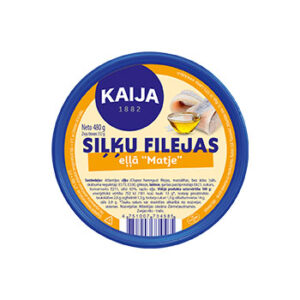 Siļķes fileja eļļā Kaija 480/312g