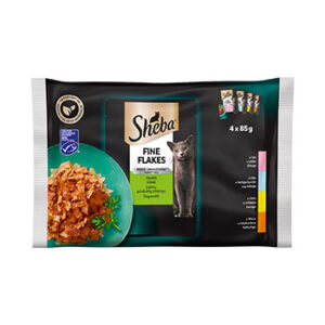 Barība kaķiem konservēta Sheba Delikatesse mix 4x85g
