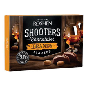 Konfekšu kārba šokolādes Shooters ar brendiju Roshen 150g