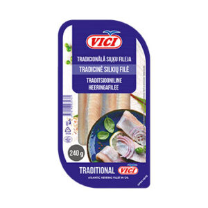 Siļķes fileja tradicionālā Viči 240g/190g