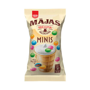 Saldējums Mājas minis ar dražejām 120ml/68g