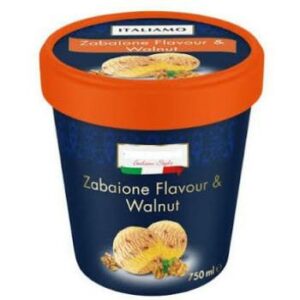 Saldējums Italiamo Zabaione ar valriek. 750ml/445g
