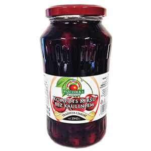 Kompots kiršu bez kauliņiem 720g/200g