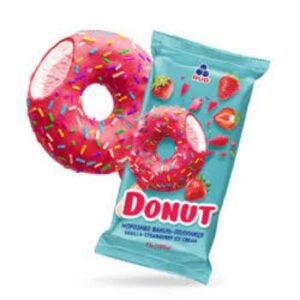 Saldējums Donats ar vaniļas zemeņu garšu 100ml/70g