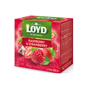 Tēja Loyd Pyramids aveņu un zemeņu 20gb 40g