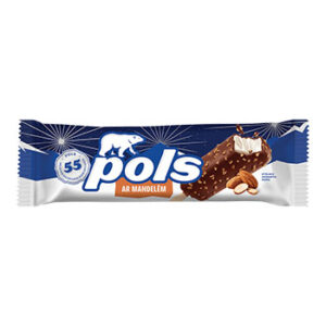 Saldējums Pols mandeļu uz kociņa 95ml/65g