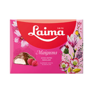 Zefīrs Maigums aveņu šokolādē mini 185g
