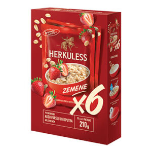Pārslas Herkuless auzu ātri pagat. ar zemeņu gb. 210g