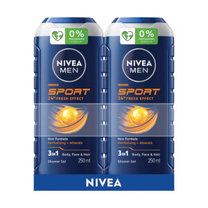Dušas želeja Nivea Men Sport 2x250ml