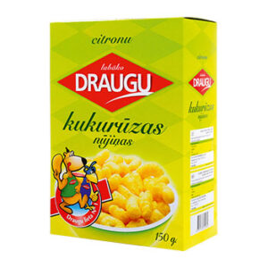 Kukurūzas nūjiņas Draugu ar citrona garšu 150g