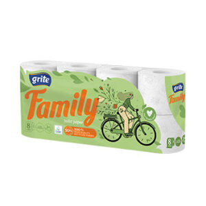Tualetes papīrs Grite Family 3slāņi 8ruļļi