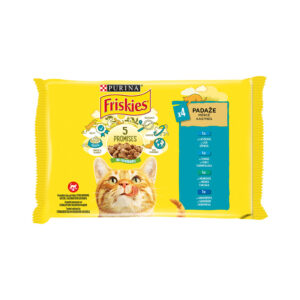 Barība kaķiem Friskies konservi zivju izlase 4*85g