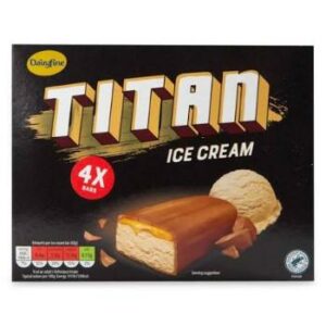 Saldējums Titan batoniņi multipaka  4* 51ml/ 42g 204ml/168g