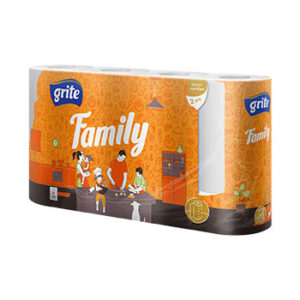 Papīra dvielis Grite Family mix 4 ruļli