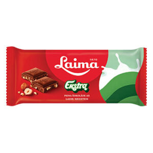 Šokolāde piena Ekstra ar lazdu riekstiem 90g