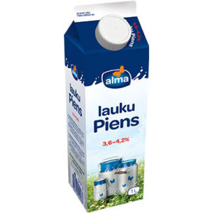 Piens Lauku 3.6-4.2% Alma 1l