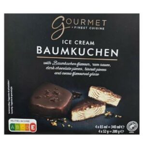 Saldējums Gourmet ar ruma garšu 4*70ml/52g 280ml/208g