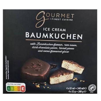 697183CE8170455AF9DA4AECE58064B5BF374C0D7B154D9831883C8E9923669B Saldējums Gourmet ar ruma garšu 4*70ml/52g 280ml/208g