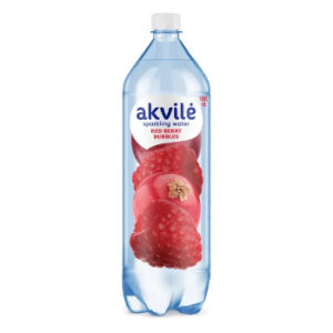 Ūdens gāzēts Akvile sarkano ogu aromāts 0.6l