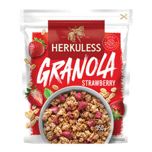 Muslis Herkuless grauzdēts ar zemenēm 350g