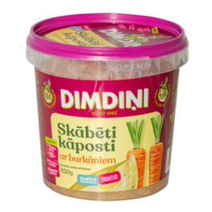 Skābēti kāposti ar burkāniem  650g