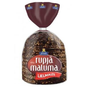 Maize rudzu un kviešu rupja maluma Lielmaize 600g