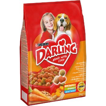 Barība suņiem Darling mājuputnu gaļa