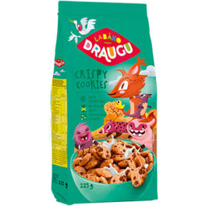 Sausās brokastis Draugu crispy cookies 225g