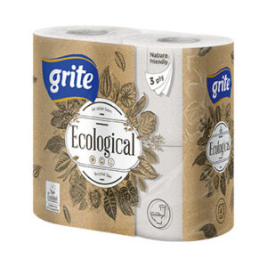 Tualetes papīrs Grite Ecological 3slāņi 4ruļļi