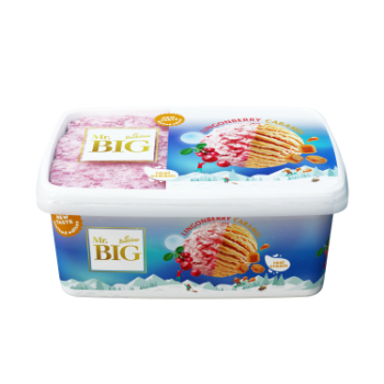 Saldējums Mr.Big brūkl.un karameļu 1.4L/680g